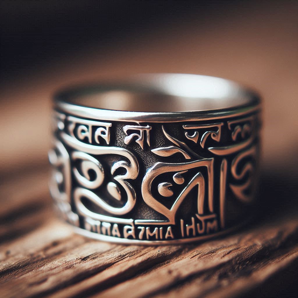 Nhẫn Khắc Chú Om Mani Padme Hum – Biểu Tượng Của Từ Bi Và Trí Tuệ